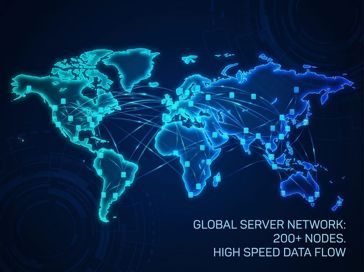 奇猫加速器全球服务器节点分布图